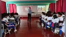 Corte del Santa realizó charla sobre uso de sustancia psicoactivas a estudiantes de la I.E. Yugoslavia en Nuevo Chimbote