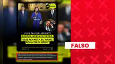 Keiko Fujimori sí cuestionó las declaraciones de Gustavo Petro sobre Perú, pero fue en 2023, no durante la segunda vuelta de 2026