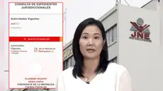 Portal del JNE mostró a Keiko Fujimori como presidenta electa antes de proclamarse el resultado oficial