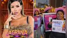 Fans de Shirley Arica realizan plantón frente a Panamericana TV y denuncian presuntas irregularidades en 'La Granja VIP Perú' tras audio filtrado