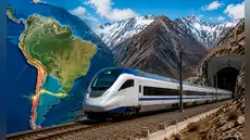 Un nuevo túnel en los Andes busca reactivar conexión ferroviaria entre 2 países de América Latina por más de US$9.500 millones