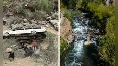 Custer con 25 pasajeros cae al río Chancay en la zona altoandina de la provincia de Huaral