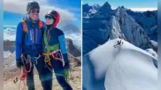 Sandra Covone y Daniel Navarro, la pareja de montañistas que falleció sepultada en la avalancha del nevado Tocllaraju, Áncash