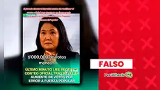 Es falso que los JEE hayan rectificado 6 millones de votos