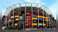 Este millonario país utilizó el primer estadio desmontable en la historia de los Mundiales: construido con 974 contenedores marítimos
