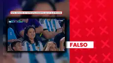 Es falso que Keiko Fujimori haya asistido a un partido del Mundial porque “demoraban en nombrarla presidenta” en Perú: video fue generado con IA