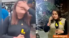 El desgarrador momento en que reportera venezolana de Latina vuelve a su país y rompe en llanto al ver la tragedia tras terremotos