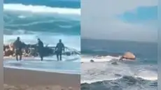 Naufragio en Pisco: cuatro pescadores extranjeros desaparecen tras volcadura de embarcación por fuerte oleaje