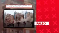 Este video no muestra el colapso de un edificio como consecuencia de los últimos terremotos en Venezuela: en realidad, data de 2023 y fue grabado en Turquía