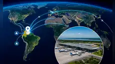 El nuevo megaproyecto aéreo de US$2.000 millones que unirá América Latina con Europa y Asia: tendrá una pista de carga de 3.000 metros