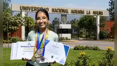 Escolar de 13 años logra primer puesto en la UNALM tras perder a su padre
