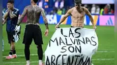 Lo Celso celebró la clasificación de Argentina con una bandera de las Islas Malvinas tras vencer a Inglaterra en el Mundial 2026