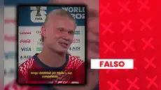 ¿Erling Haaland apoyó a Argentina?: subtítulos manipulados en video viral generaron confusión entre aficionados