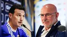 La curiosa historia de Luis de la Fuente y Lionel Scaloni: de maestro y alumno a rivales en la final del Mundial 2026