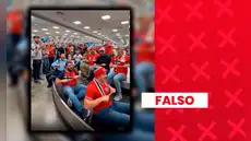 Es falso que este video muestre a aficionados noruegos realizando el ‘remo vikingo’ en un aeropuerto tras la eliminación de su selección