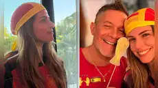 Stephanie Cayo y Alejandro Sanz festejan juntos el campeonato de España en el Mundial 2026: “Qué maravilla”