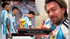 Julián Zucchi explota tras derrota de Argentina en el Mundial y desata polémica con presunta indirecta a Perú: "Primero lleguen, ganen algo"
