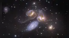 Astrónomos observan a una galaxia gigante ensamblándose pieza a pieza 1.200 millones de años después del Big Bang