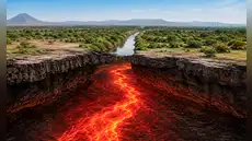 El misterioso río de magma de 50 km que los científicos detectaron desde el espacio bajo un país de África: podría crear un nuevo océano