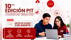 ¡Gran oportunidad! UNI ofrecerá más de 80 cursos gratuitos de inteligencia artificial, programación y ciberseguridad