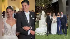 Andrea Arana, conductora de Willax, celebra su romántica boda religiosa con Félix Lindo y comparte emotivos momentos