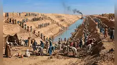 Excavado a mano desde 1859 por 1.5 millones de egipcios: el canal de Suez fue vendido a los británicos en 1875 para saldar la deuda