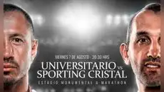 Universitario vs Sporting Cristal EN VIVO HOY: horario y canal de tv dónde ver el partido de hoy por el Torneo Clausura 2026