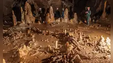 En lo profundo de una cueva, los neandertales construyeron una estructura circular hecha de estalagmitas hace unos 176.500 años