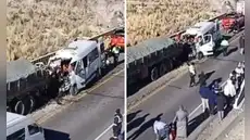 Choque fatal en Cusco: 9 muertos y seis heridos deja colisión entre minivan y camión en Espinar