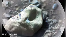 Un hallazgo inesperado en Marte: el rover Perseverance de la NASA impactó una roca y encontró una gema sorprendente