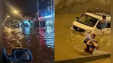 Fuerte lluvia en Lima causa inundaciones en Chorrillos, Villa El Salvador, Villa María del Triunfo y San Juan de Miraflores