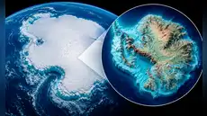 La Antártida oculta un mundo bajo 27 millones de km³ de hielo: científicos revelan montañas, valles y cañones nunca antes visto