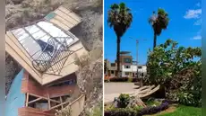 Vientos de más de 40 km/h causaron caída de árboles, postes y techos en el norte del Perú