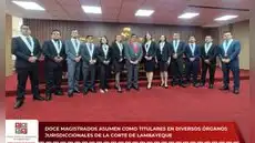 Corte de Lambayeque pone en funciones a 12 magistrados titulares en diversos juzgados