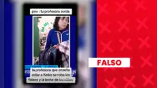 Video de directora llevándose productos del desayuno escolar es de 2019 y no tiene relación con el fujimorismo