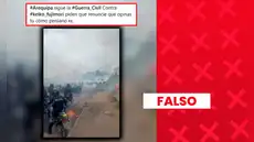 Es falso que video muestre una “guerra civil” en Arequipa: imágenes fueron grabadas en Ecuador