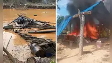 Golpe a la minería ilegal: Fuerzas Armadas destruyen recursos valorizados en más de S/8.3 millones en Madre de Dios