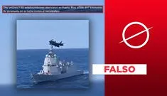 Este video no muestra aterrizaje de caza F-35 estadounidense en porta avión en mar de Puerto Rico
