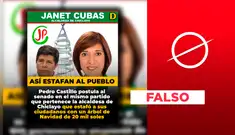 Es falso que Pedro Castillo postulara al Senado por el partido Juntos por el Perú