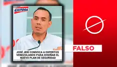 José Jerí no convoco a expertos venezolanos para diseñar un nuevo plan de seguridad ciudadana
