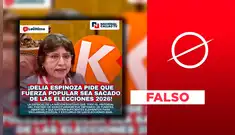 Delia Espinoza no pidió excluir a Fuerza Popular de las Elecciones Generales 2026 en diciembre de 2025