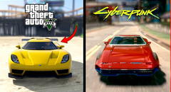 GTA V y Cyberpunk 2077 son comparados mano a mano