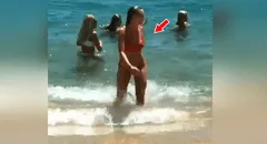 Facebook viral: comenzó a filmar unas bellas chicas en bikini y su esposa reaccionó así [VIDEO]