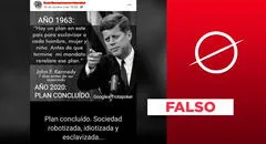 No, John F. Kennedy no dijo que había “un plan para esclavizar” a las personas