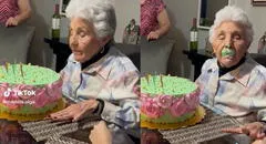 Joven le hace la broma de la torta en la cara a su abuela y ella le responde: “Estás desheredada”