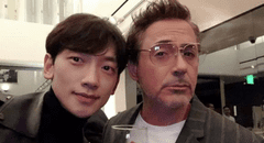 Rain y Robert Downey Jr. sorprendieron a sus fans con una selfie en sus redes sociales