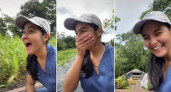 Joven veterinaria se emociona al renunciar a su trabajo de ciudad por uno en la selva