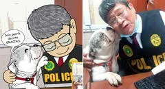 Max, el perrito maltratado que ‘agradeció’ entre lamidas a la Policía por salvarlo