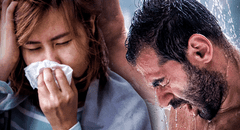 ¿Es bueno para la salud bañarse cuando tienes gripe o fiebre?