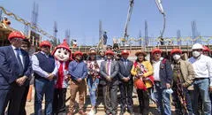 Realizan tradicional vaciado de obra CITEccal Junín